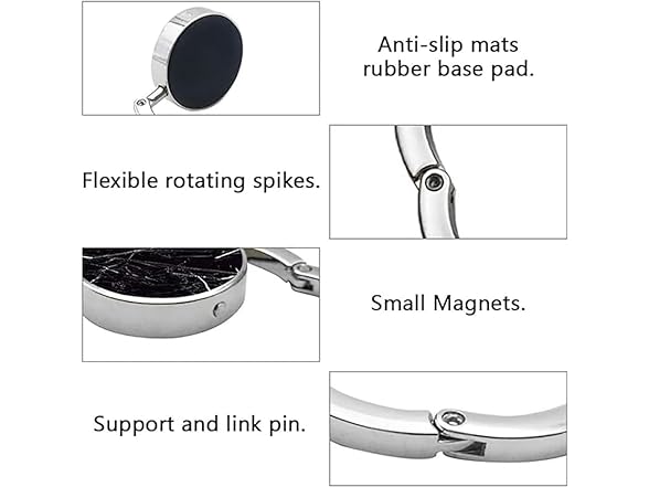 FOME Handbag Hanger, Set of 4 Foldable