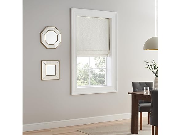 Eclipse Drew Roman Shades 36"x64", White