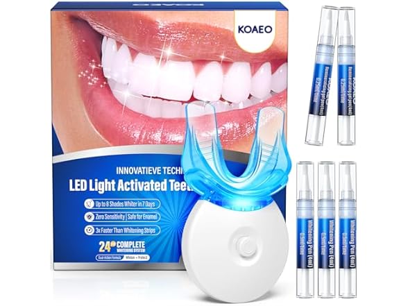 Teeth Whitening Kit with Light