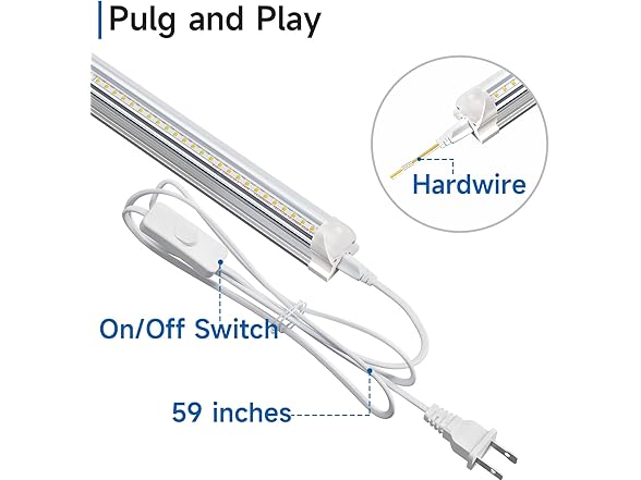 SHINESTAR 4FT LED Shop Lights