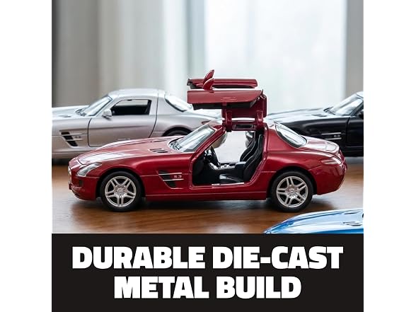 5" Die-Cast Pull Back Mercedes-Benz SLS AMG 12 Pack