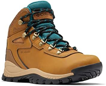 Columbia Womens Newton Ridge Lightweight Waterproof Hiking Boot, Elk/River Blue, 11