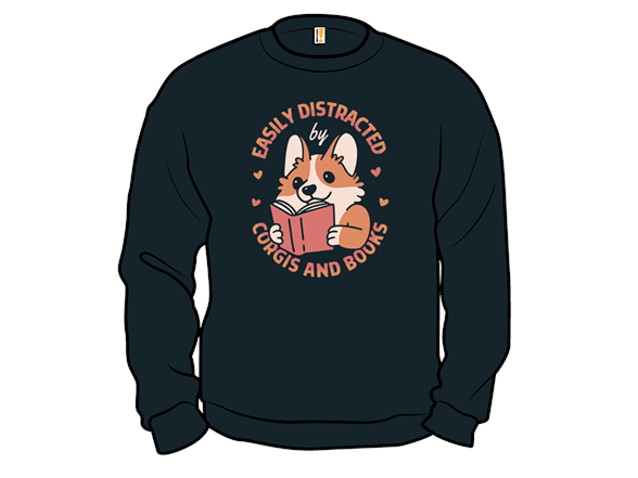 Easily Distracted by Corgis and Books