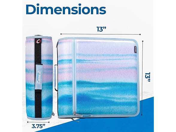 Case-it Mighty Zip Tab School Zipper Binder