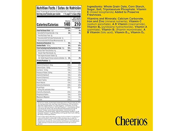 Cheerios, Heart Healthy Gluten Free Cereal
