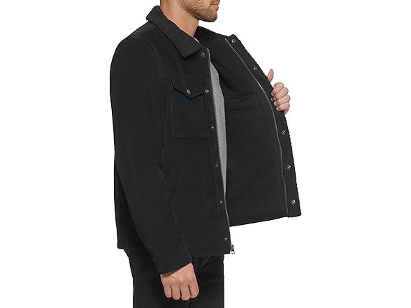 Levis Mens Corduroy Sherpa Trucker Jacket (XS)