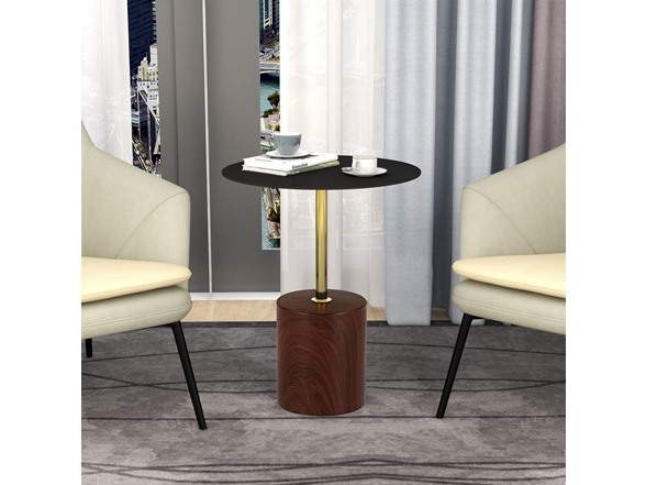 LeisureMod Malta Round Side Table
