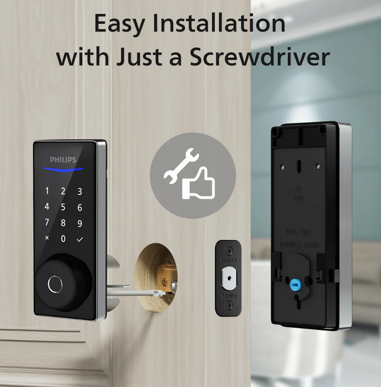 Philips 4000 Series Bluetooth Fingerprint Deadbolt - Gallery 11