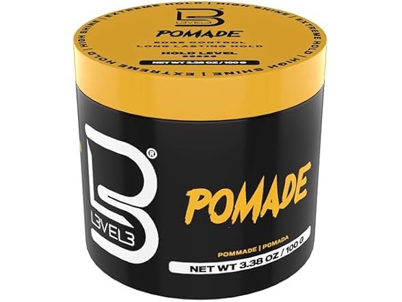 (3 Pack) Level 3 Hair Styling Pomade, Transparent, 3.5 oz