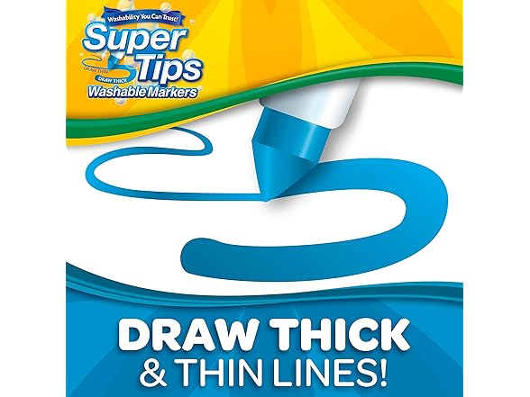 Crayola Super Tips & Silly Scents Washable Marker Set