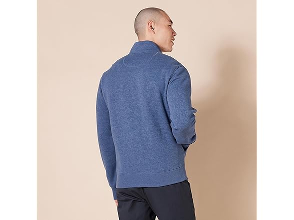 AE Mens Fleece ZipUp MockNeck Sweatshirt