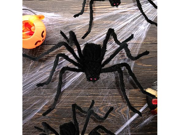Nirohee 2 Pack Giant Spider Decoration