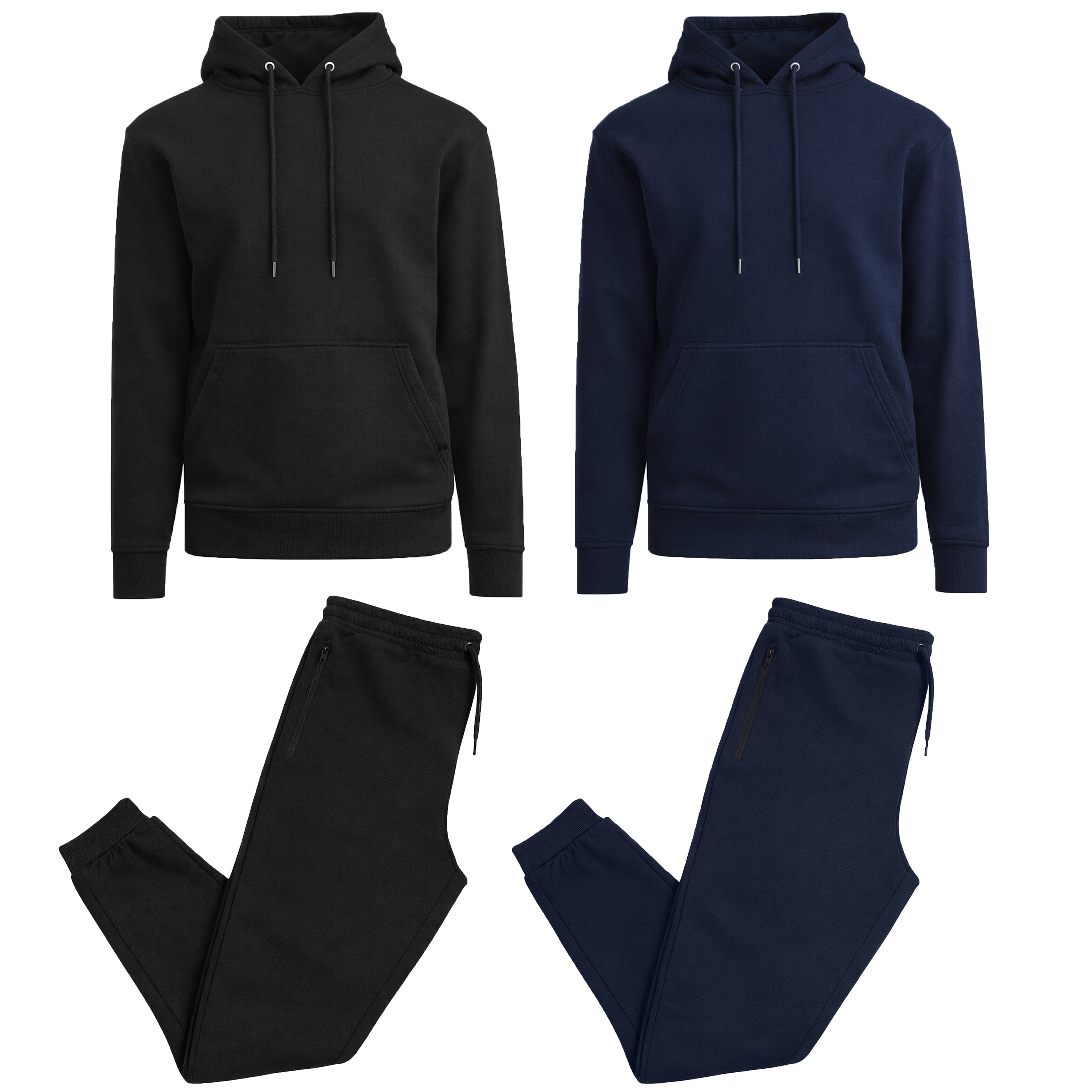 4Pc Mens Fleece Pullover/Jogger Set - Gallery 12