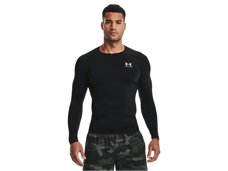 Under Armour  Medium  UA Men's HeatGear Long Sleeve  Black / White
