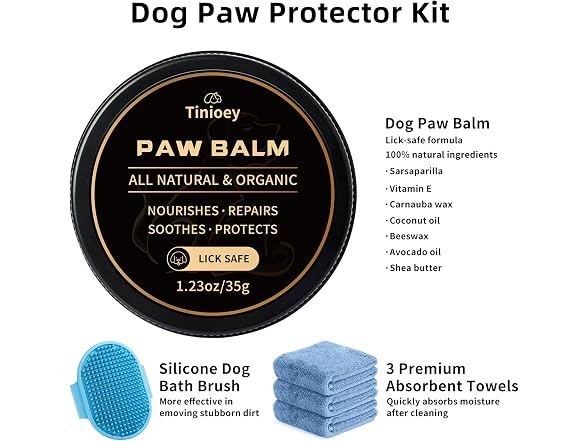 Tinioey Dog Paw Cleaner for Large Dogs, Dog Paw