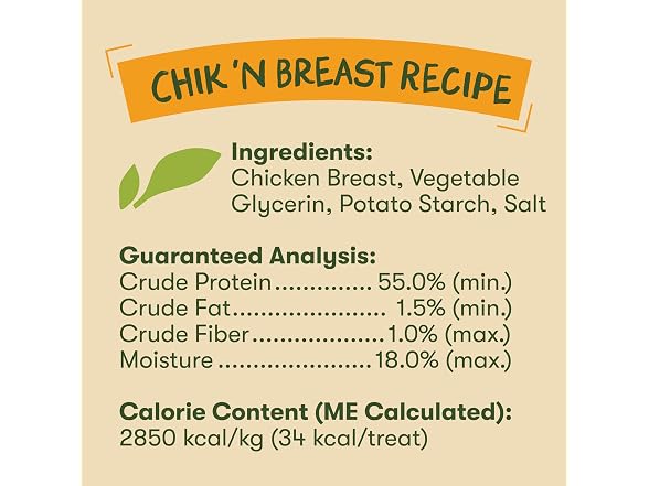 Pet 'n Shape Chicken Breast Jerky, 2 lb