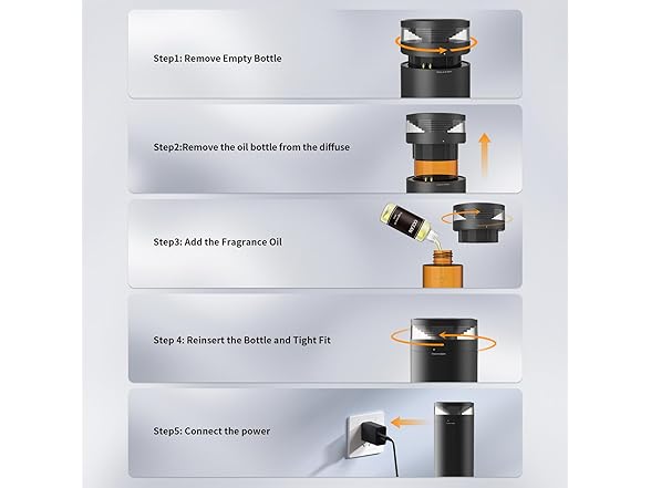 YEJOUMO Waterless Scent Diffuser Starter Kit