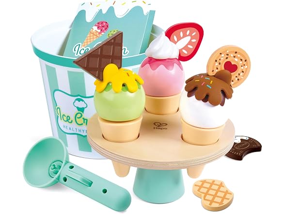 Hape Scoop & Serve Ice Cream Set - Gallery 9