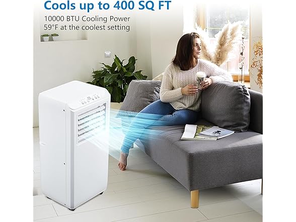 dainslef 10,000 BTU, 3-in-1 Portable Air Conditioner