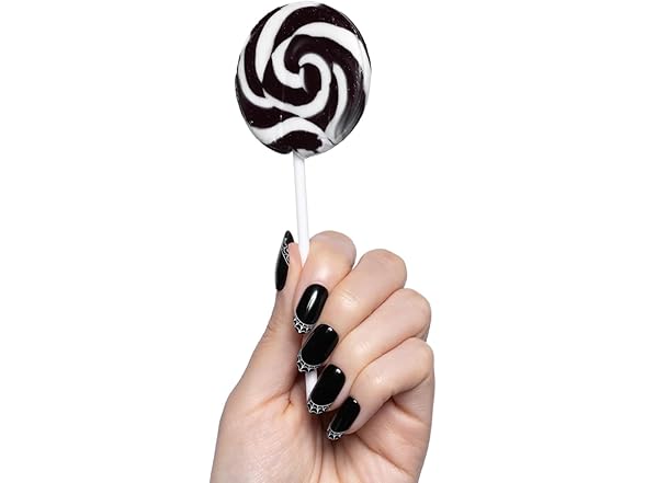 Olive & June Super Stick Mani Press-On Nails Spiderweb French