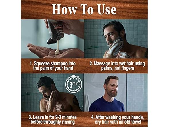 Just For Men GX Beard Wash 4oz 6pk