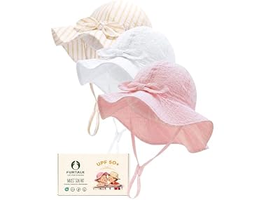 $10.99, Was $25.49, 56% Off! FURTALK 3 Pack Baby Sun Hat dealfomo