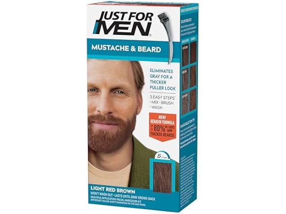 Just For Men Mustache & Beard Light Red Brown