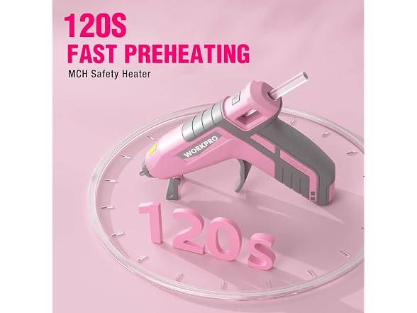 WORKPRO 3.6V Cordless Hot Glue Gun