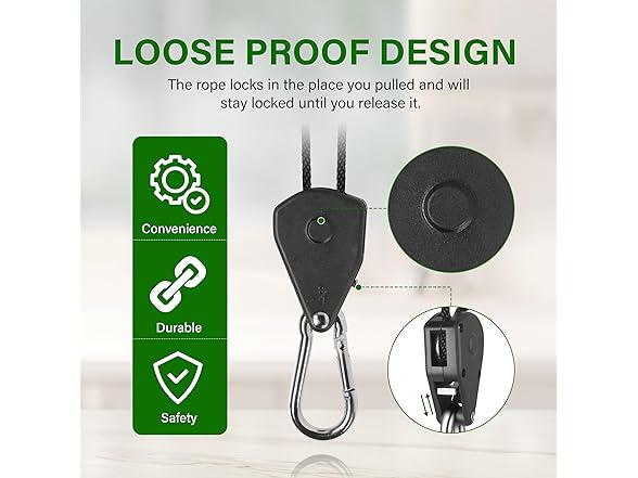 2pk Rope Hangers 150lbs 8ft