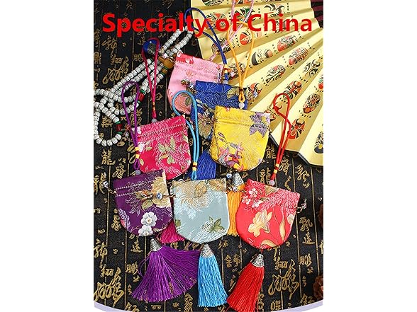 Chinese Sachet Silk Brocade Coin Bags