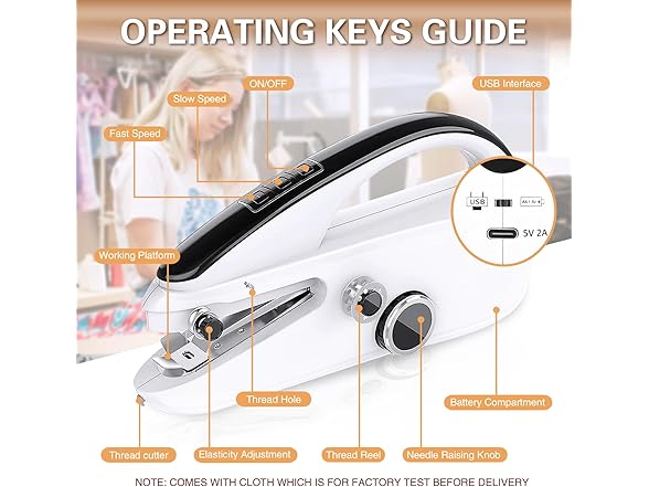 Handheld Mini Sewing Machine