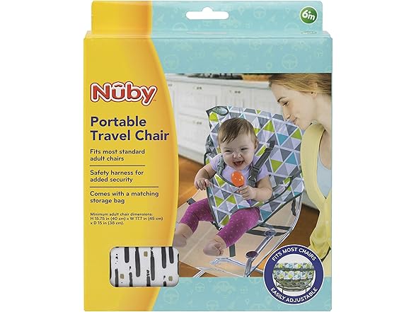 Nuby On The Go Toddler Portable Chair