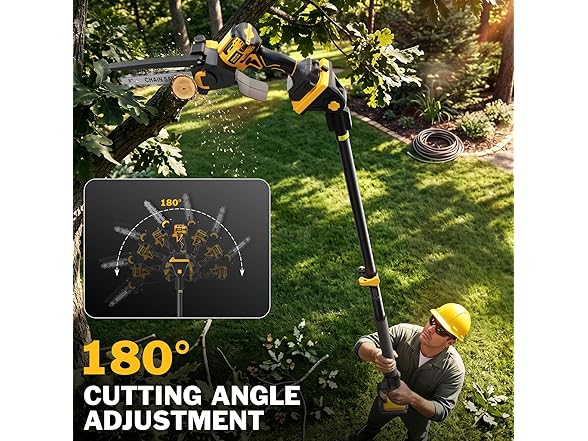 IEBUDA 2-in-1 Pole Saw DeWalt 20V 14FT