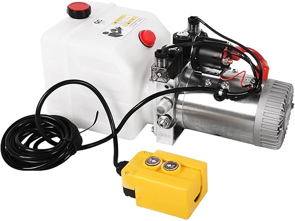 LFGUD 12V Hydraulic Power Unit 3200 PSI, Doubl