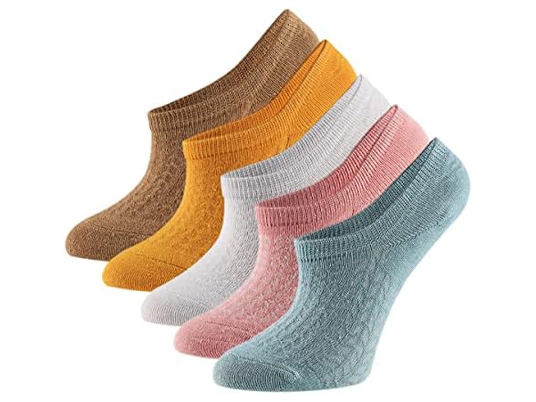 Bolomido Women (OS) No Show Low Non Slip Socks
