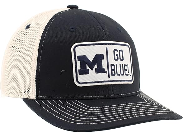 MI Wolverines Trucker Hat Stone