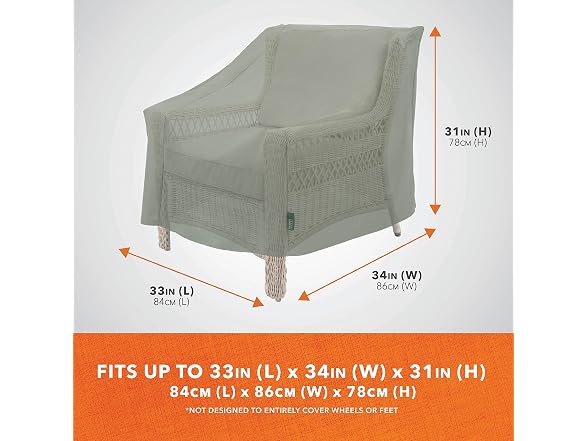Modern Leisure Basics Patio Chair Cover - Gallery 2