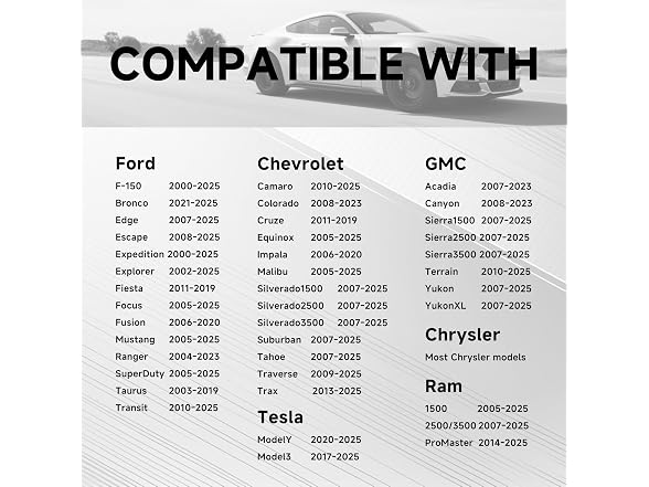 FARBIN Horn Compatible with Ford/GM/Chrysler F-150 