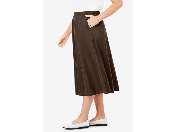 Woman Within Women (XXL) 7-day Knit A-line Skirt