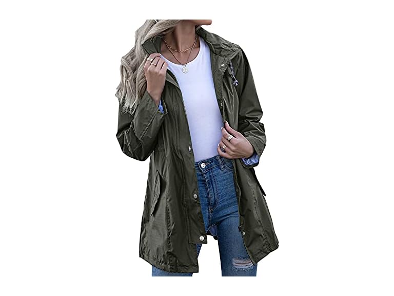 Women's Hooded Lightweight Raincoat 