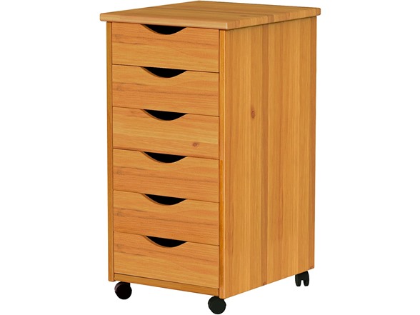 6 Narrow Drawers Pine