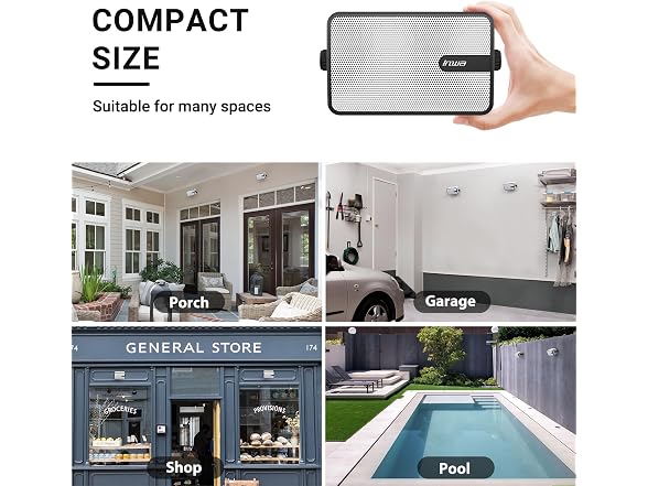Inwa Upgraded Bluetooth Outdoor Speakers