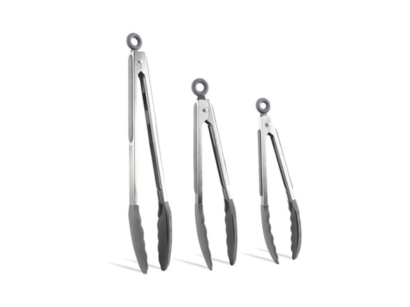 Charcoal 3-Piece Tongs