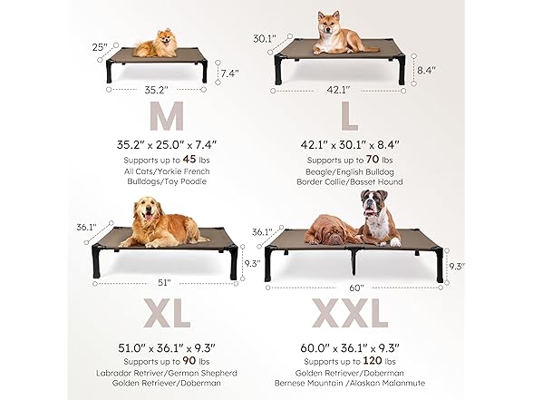 Heeyoo Elevated Cooling Pet Bed