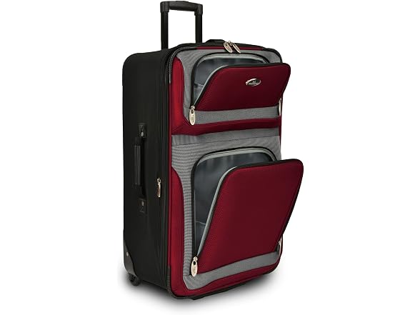 U.S. Traveler New Yorker Lightweight Expandable Rolling Luggage, 4-Piece Set
