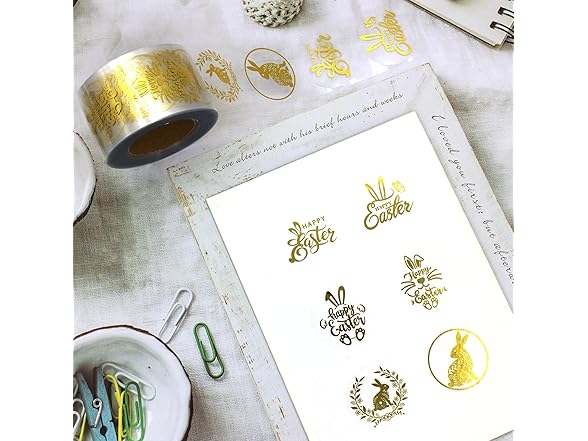 Masper 1.5 Inches/600 Easter Stickers