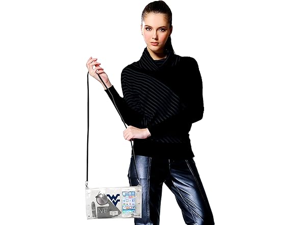 UF Gators Clear Purse Black 10x6.5