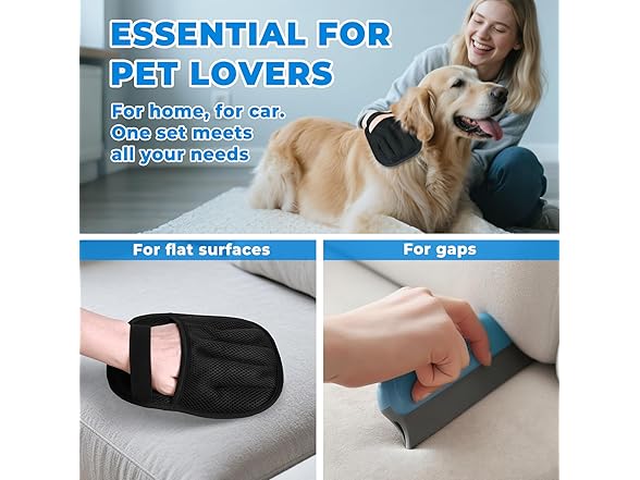 2 PCS Pet Hair Removal Glove