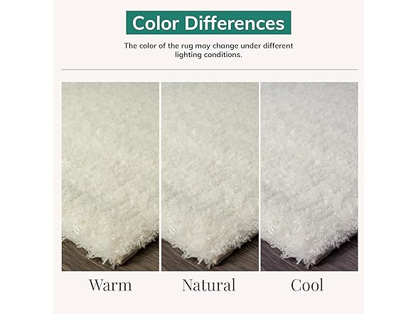 Solid Plush Shag Area Rug