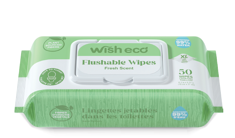 600ct Eco Friendly Flushable Wipes - Gallery 9